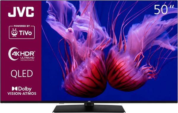 jvc lt-50vuq3455 50 zoll qled 4k tv dolby vision atmos für 299,99 euro