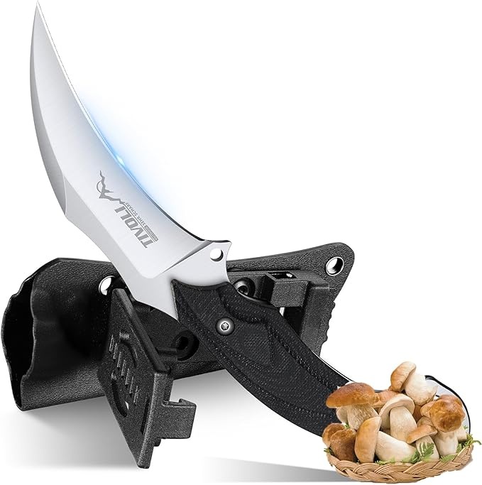 Produktbild: TIVOLI Feststehendes Survival Messer D2 Stahl Full Tang mit Kydexscheide