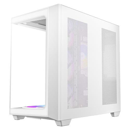 antec c5 argb midi-tower mit 4x argb-lüftern, glasfenster, usb-c, staubfilter