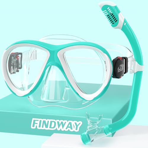 findway taucherbrille kinder, schwimmbrille für jungen mädchen, schnorchelmaske 3-14 jahre