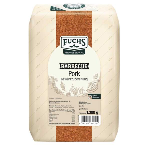 bbq pork gewürzzubereitung 1,3 kg fuchs professional 11,74 statt 16,49