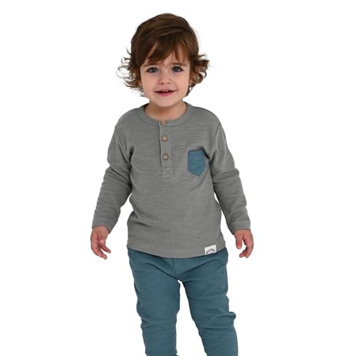 deiko kinder unisex outfit 100% baumwolle 2tlg langärmlig oberteil hose navy blau