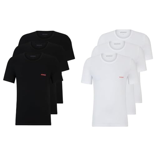 hugo t-shirt set schwarz und weiß 2er pack größe s