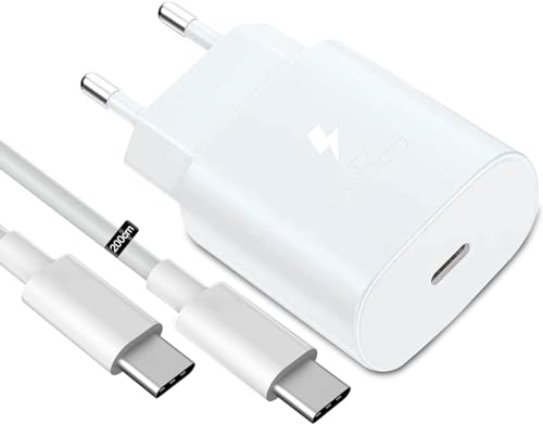 Produktbild: 25W usb c schnellladegerät für samsung galaxy s24 s23 s22 s21 s20, iphone 15/16/17