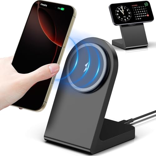 mag safe wireless charger, magnetische ladestation für iphone 16 15 14 13 12, airpods pro 2, airpods 3