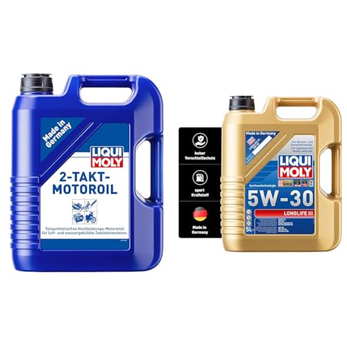 liqui moly 2-takt motoröl 5 l und longlife iii 5w-30 5 l motoröl