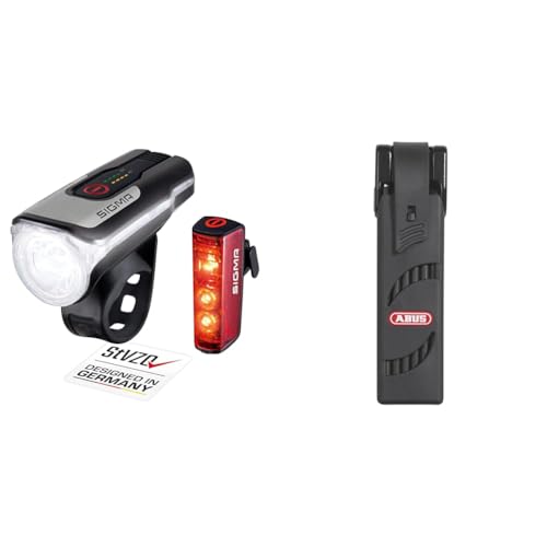 sigmasport led fahrradlicht set aura 80 blaze stvzo zugelassen akkubetrieben