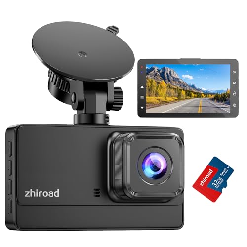 car front dash cam 1080P FHD mit nachtsicht, 176 weitwinkel, 3 zoll bildschirm, g-sensor, 32G SD karte