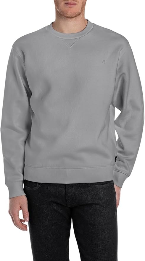 Replay Herren Sweatshirt Grau (Lead Grey) XL