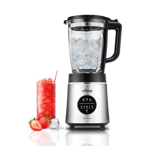 standmixer ufesa rock crystal 1800w 1,75l glasbehälter 6 edelstahlklingen 4 programme