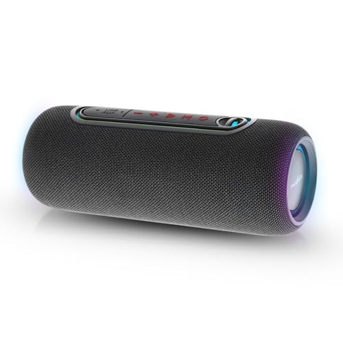 nedis bluetooth-lautsprecher 30 w stereo mit mikrofon, max. 4 std spielzeit, schwarz