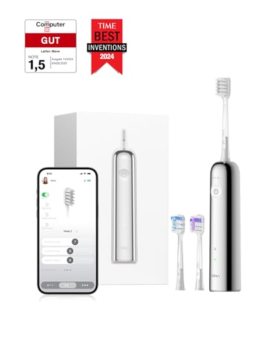Laifen Wave elektrische zahnbürste, 3 bürstenköpfe, IPX7 wasserdicht, edelstahl