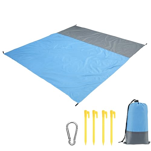tnsray stranddecke sandfrei wasserdicht 140 x 200 cm mit befestigungsecken für strand und outdoor
