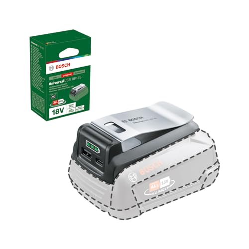 bosch usb adapter 18v-45 universal für usb-c und usb-a laden