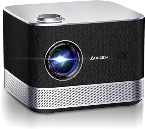 beamer 4K mit dolby audio, AURZEN boom 3, hdr10, wifi 6, bluetooth, 1080p heimkino