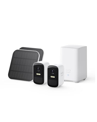 eufy Security eufyCam 2C Überwachungskamera Set, 1080p, IP67, Solar, HomeKit, nachtsicht