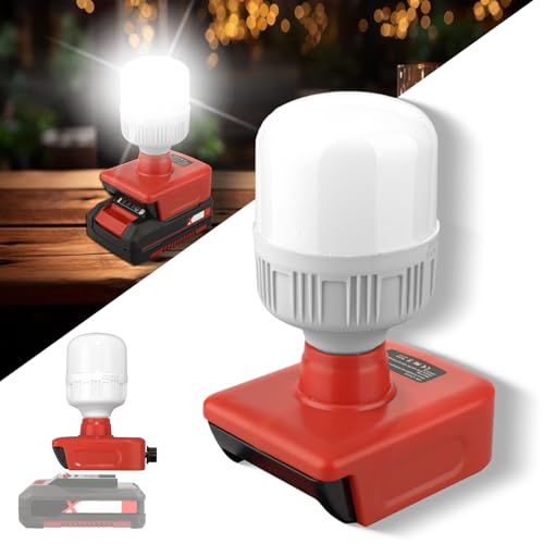 akkulampe für einhell 18v akku, 12w led baustrahler, 150-1300lm helligkeit einstellen