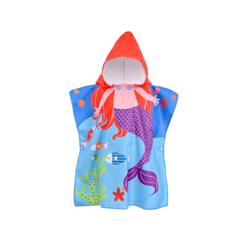 weicher meerjungfrau bademantel kapuze für mädchen, tnsray kinder bademantel hoodie