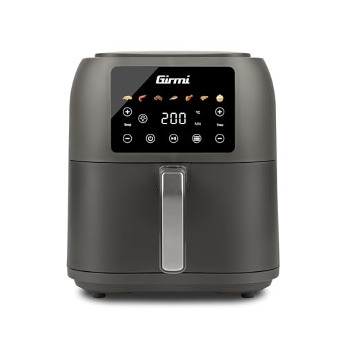 girmi fg92 heissluftfritteuse 8 liter 1700 w digitaldisplay antihaft mattgrau