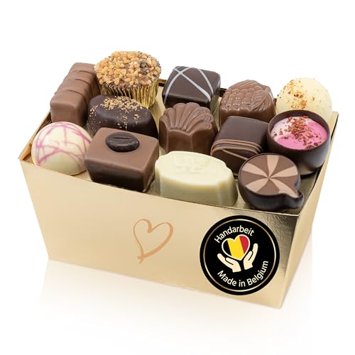 ePralinchen belgische pralinen 300g, klassischer mix mit nüssen, frucht, karamel