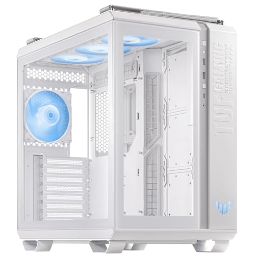 asus tuf gaming gt502 plus weiß gaming atx chassis, doppelkammertyp, usb 3.2 gen 2 type-c