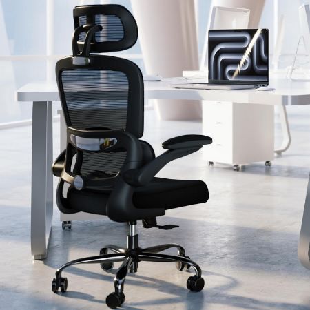 ergonomischer bürostuhl tralt mit mesh-rückenteil für 95,99 euro