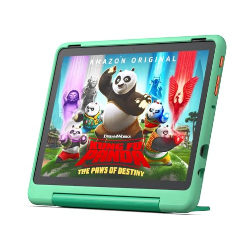 fire hd 10 kids pro-tablet 2023, 32 gb, 10 zoll, mintgrün, für kinder ab grundschule