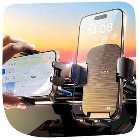 lisen kfz handyhalterung drehbar 360 für smartphone, 3,49 (statt 11)