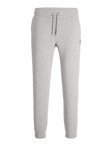 herren jogginghose jj rebel rebel logo sweat pants light grey melange 34-37