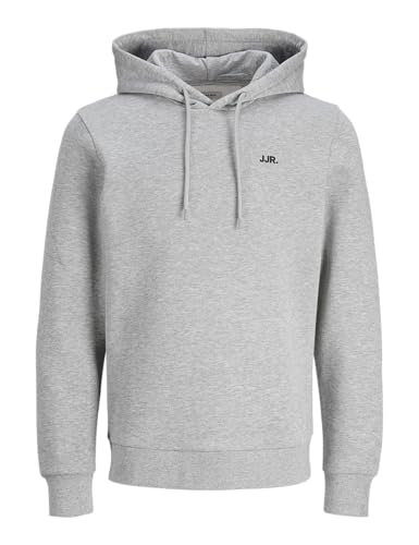 jj rebel kapuzenpullover herren jreb rebel logo, light grey melange, M