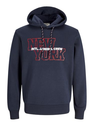 jj rebel kapuzenpullover herren jrebowen sweat, sky captain, s