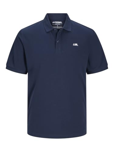 jrebebel logo polo kurzarm shirt für herren in verschiedenen farben