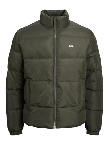jj rebel jrebrebel logo pufferjacke männer rosin größe m