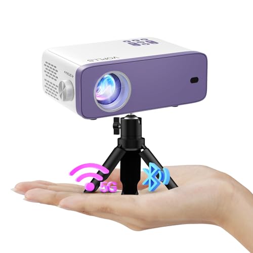 mini beamer voplls 18000l full hd 1080p projektor mit wifi bluetooth, tragbar, 50% zoom