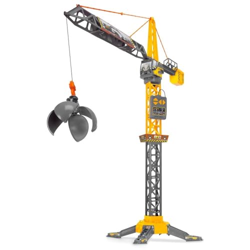 dickie toys spielzeug kran mit 360 drehung und greif-funktion, 110 cm long