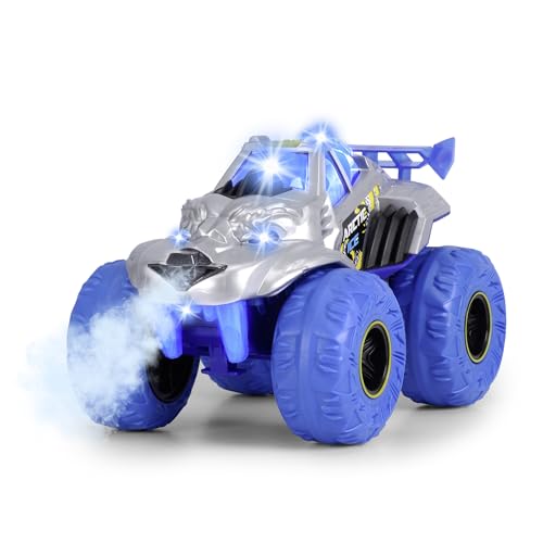 dickie toys arctic ice monster auto 25 cm mit dampf-funktion und gummireifen