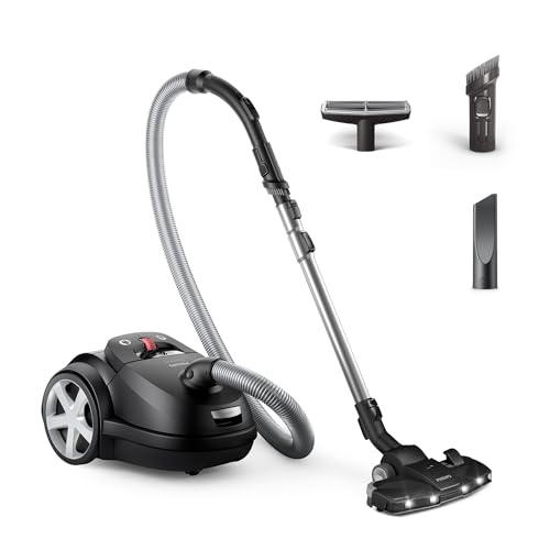 philips 8000-series beutelstaubsauger xd8122/10 schwarz
