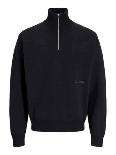 jack&jones jorvesterbro knit pullover mit halbem zip für herren