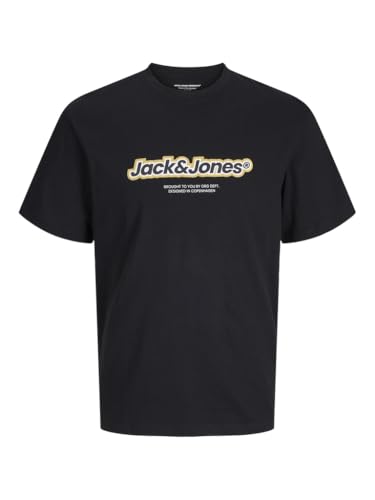 jack&jones t-shirt jorvesterbro mit print kurzarm crewneck