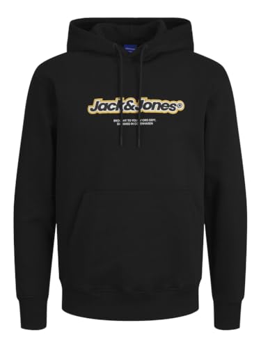 jack&jones sweatshirt jorvesterbro mit branding und kapuze