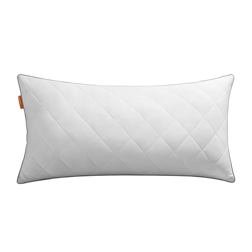 Kopfkissen 80 x 40 cm beidseitig verwendbar SONGMICS, kühlend, maschinenwaschbar, wolkenweiß