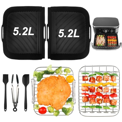 ginoja heißluftfritteuse zubehör 7 stücke luftfritteusen einsätze ninja af500eu