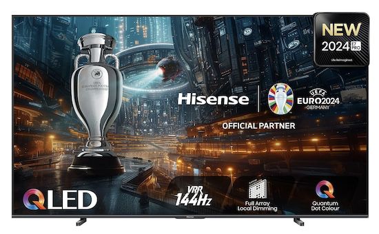 100 Zoll Hisense E77NQ PRO UHD QLED TV 120 Hz für 1.629 Euro statt 1.879 Euro