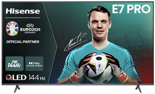 hisense 55e7nq pro 55 zoll qled fernseher 449 euro statt 579 euro