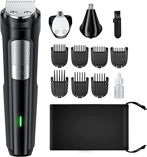 barttrimmer herren kabellos, haarschneidemaschine, nasenhaartrimmer, usb wiederaufladbar, wasserdicht