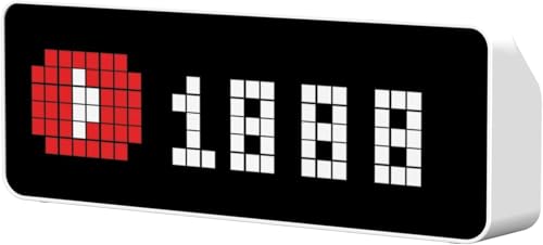 Produktbild: ulanzi tc001 digitaler wecker, smart pixel clock, social media counter, wetteranzeige