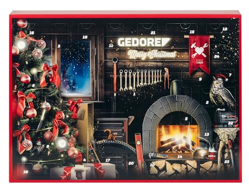 gedore red adventskalender 2024, 33-teiliges werkzeugset