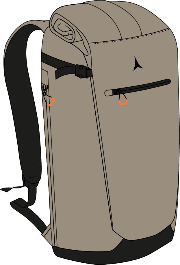 atomic daypack unisex kuriertasche von prime