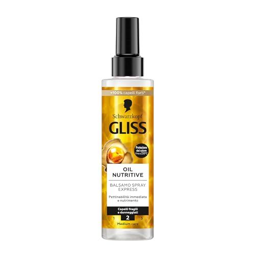 6x 200ml Gliss Kur Leave-In Conditioner Oil Nutritive