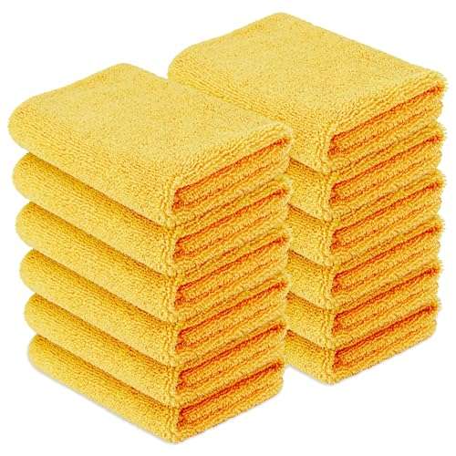 mikrofasertücher auto amazon basics doppelseitig 12 stück 40 x 40 cm 9,34